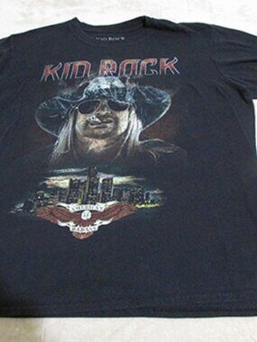 Kid Rock American Badass 2021 USA Concert Tour T-shirt Size Large (B) 0029